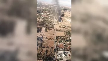 В Сети появилось видео с места крушения самолета в ЮАР