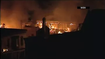 Опубликовано видео с места взрыва газа в Висконсине