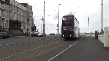 Самые необычные Трамваи на улицах города Блэкпул