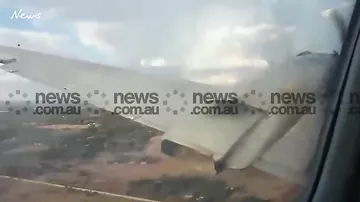 Падение самолета сняли на видео изнутри
