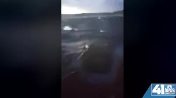 Кораблекрушение в США попало на видео