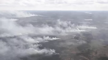 В Швеции истребители сбрасывают бомбы на лесные пожары