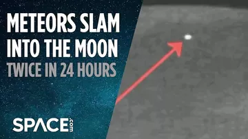 На Луну за 24 часа упало два метеорита