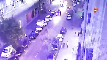 Появилось видео ДТП с восемью автомобилями в Москве