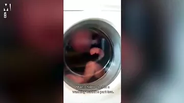 В Польше подросток-няня запер малыша в стиральной машине