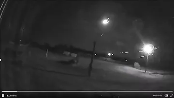 Очевидцы засняли на видео падение ярчайшего метеорита