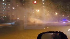 Такси с пассажиром загорелось в Москве