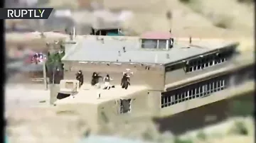 Беспилотник заснял нападение на афганских военных после обстрела Кабула
