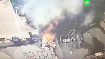 Пожар на заводе Tesla в Калифорнии сняли на камеры