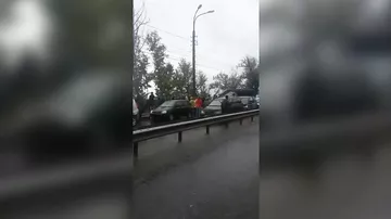 Тринадцать автомобилей столкнулись в массовом ДТП в Иркутске