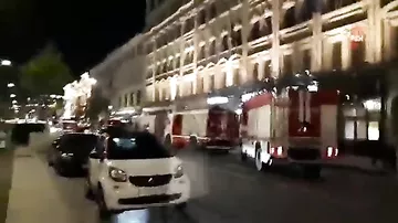Сильный пожар в здании Центробанка России