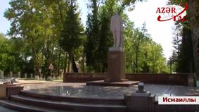 Президент Ильхам Алиев посетил памятник общенациональному лидеру Гейдару Алиеву в Исмаиллинском районе