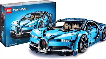 Полноразмерный Bugatti Chiron собрали из Lego