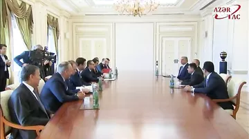 Президент Азербайджана Ильхам Алиев принял делегацию, во главе с вице-канцлером Австрии