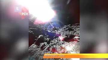 Япония показала первое в истории видео зонда с поверхности астероида
