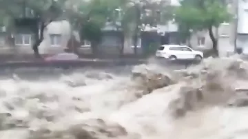 Rusiyada leysan yağışları -1