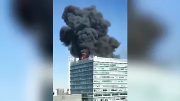 В Китае произошел пожар в офисе Google