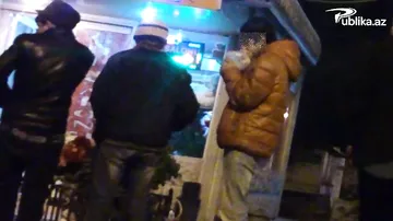 Bakının mərkəzində tükürpərdən mənzərə