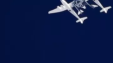 Virgin Galactic показала запуск космического корабля для туристов