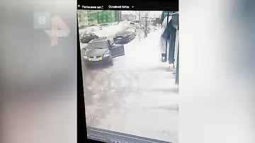 В Альметьевске джип взорвался вместе с водителем средь бела дня