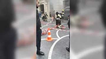 Пожар в самом центре Баку