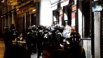 İngilis azarkeşlər Madriddə dinc durmadılar: polislə qarşıdurma