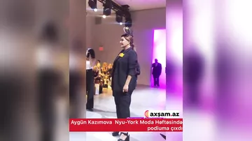 Aygün Kazımova Nyu-York Moda Həftəsində podiuma çıxdı