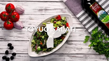 "Zeytun Bağları" ilə hazırlanmış Yunan salatı