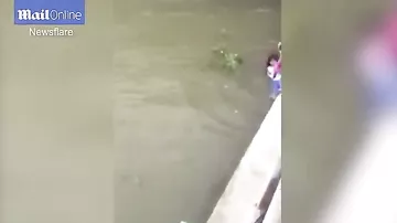 Disobeying Girl CRIES as Mum threatens to push her in a river
