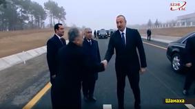 Состоялось открытие 101-117-километровой части автомобильной дороги Баку-Шамаха-Евлах