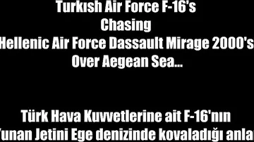 Türk F-16-ları yunan pilotlara dəhşət yaşatdı