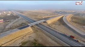Президент Ильхам Алиев ознакомился со строительством новой автомобильной дороги Баку-Губа-государственная граница Российской Федерации