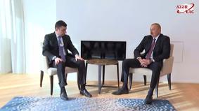 В Давосе состоялась встреча Президента Ильхама Алиева с премьер-министром Грузии