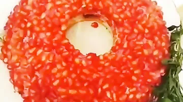 Nar salatının hazırlanması
