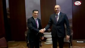 Президент Ильхам Алиев встретился в Мюнхене с генеральным секретарем Шанхайской организации сотрудничества
