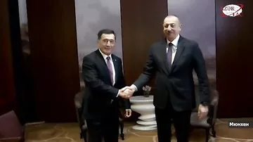 Президент Ильхам Алиев встретился в Мюнхене с генеральным секретарем Шанхайской организации сотрудничества