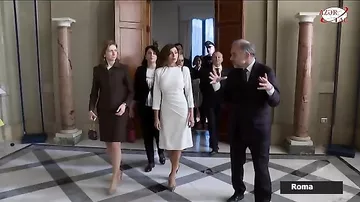 Azərbaycanın birinci xanımı Mehriban Əliyeva İtaliyanın Kuirinale Sarayı ilə tanış olub
