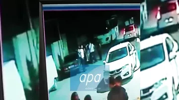 Bakıda kriminal avtoritetin ölüm anı - KAMERA GÖRÜNTÜSÜ