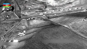 Düşmən hərbi kolonu darmadağın edilib