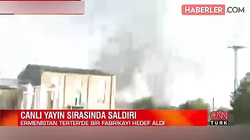 Tərtərə mərmi düşmə anı CNN-in kamerasında - Halil, bomba düşdü, getdik ora