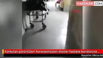 Koronavirusdan ölənlərin cəsədləri dəhlizə düzülüb