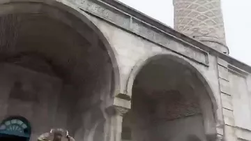 В мечети города Шуша азербайджанские солдаты совершили намаз