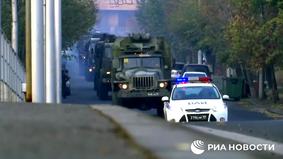 Еще одна колонна российских миротворцев отправилась в Карабах