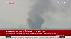 Армяне сжигают все в Агдамском районе - репортаж TRT